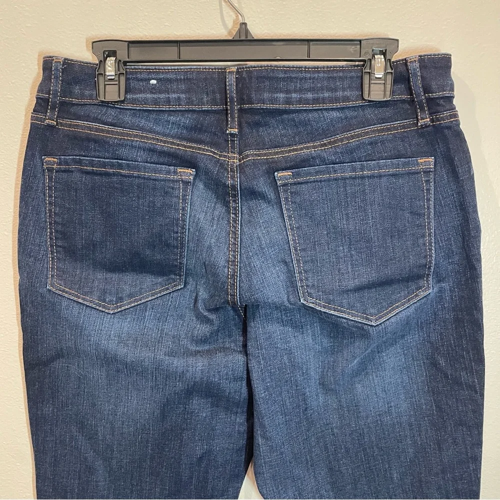 LOFT Curvy Straight Dark Blue Jeans 12 / 31 - Picture 4 of 9